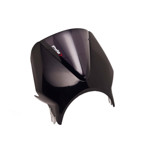 Puig Black Fairing With Vision Screen Dark Smoke